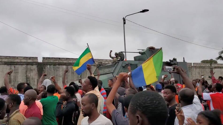 Golpe de Estado en Gabón. Foto: Reuters.