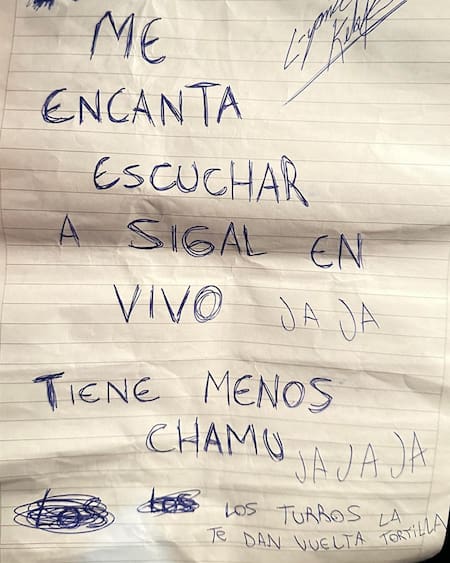 Carta de L-Gante. Foto: Instagram @lgante_keloke.