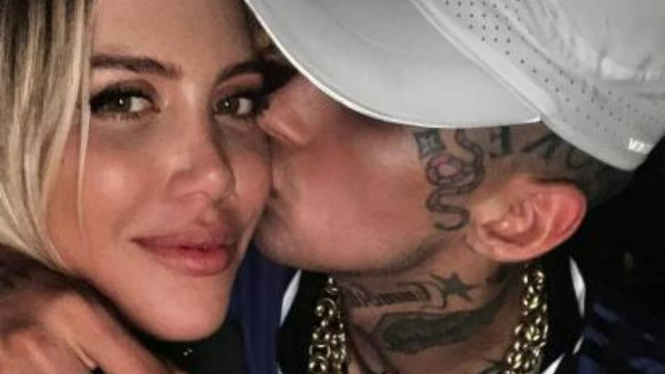 Wanda Nara y L-Gante en una imagen de otro tiempo. Foto: Instagram.