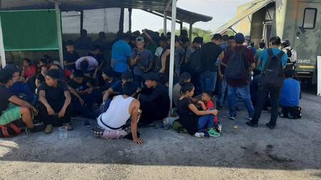 Centro migratorio en México, en la frontera con EEUU. Foto: Reuters.