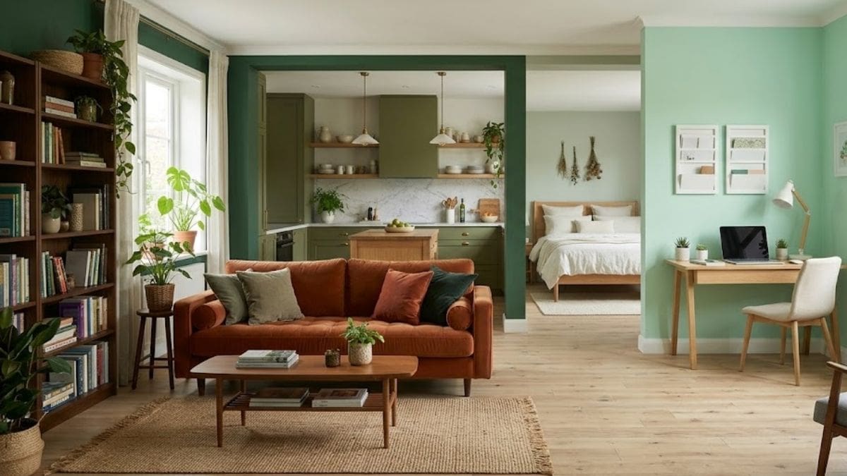 Guía rápida de verdes: cuál elegir para dormitorios, livings y cocinas.