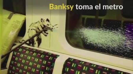 Banksy, artista callejero pinta el metro de Londres, REUTERS