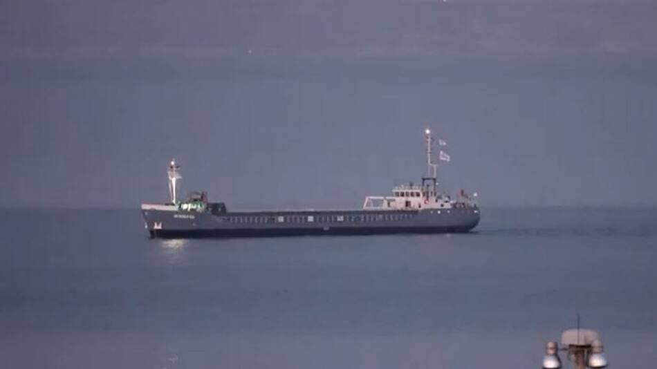 La llegada de la Flota humanitaria a Chipre. Foto: captura video - Reuters.