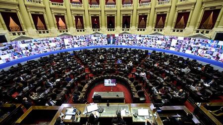 Simulacro de sesión mixta en Diputados, AGENCIA NA
