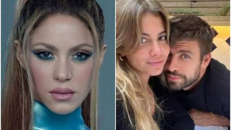 Shakira, Gerard Piqué y Clara Chía Marti. Fotos: redes.