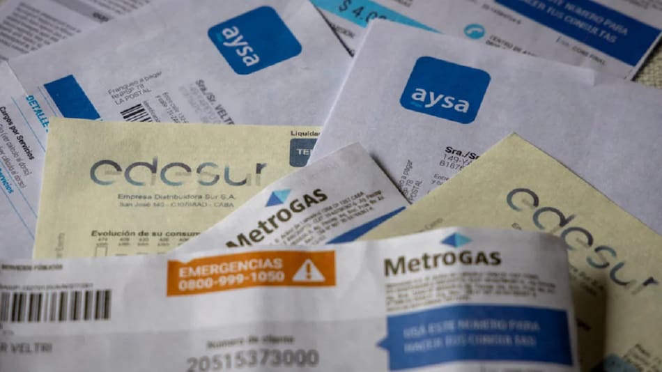 Aumento en las tarifas de luz, gas y agua.