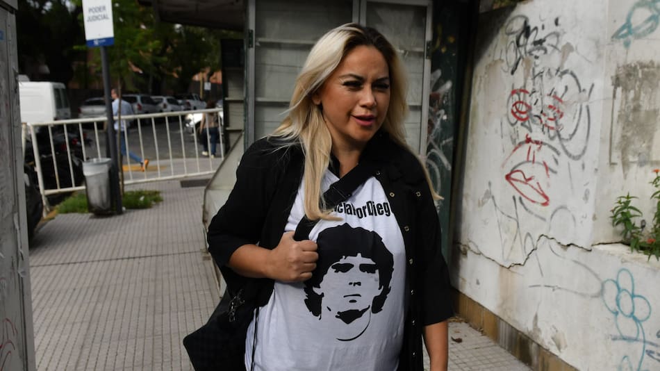 Veronica Ojeda llegando a los tribunales de San Isidro. Foto: NA, Juan Vargas