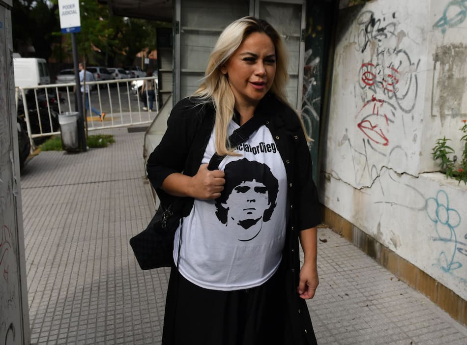 Veronica Ojeda llegando a los tribunales de San Isidro. Foto: NA, Juan Vargas