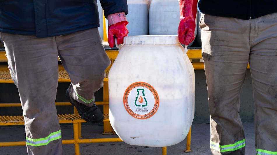Reciclado de aceite vegetal