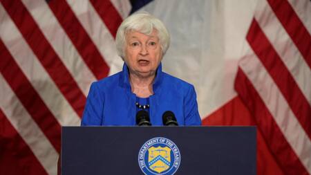 Janet Yellen, secretaria del Tesoro de Estados Unidos. Foto: Reuters.