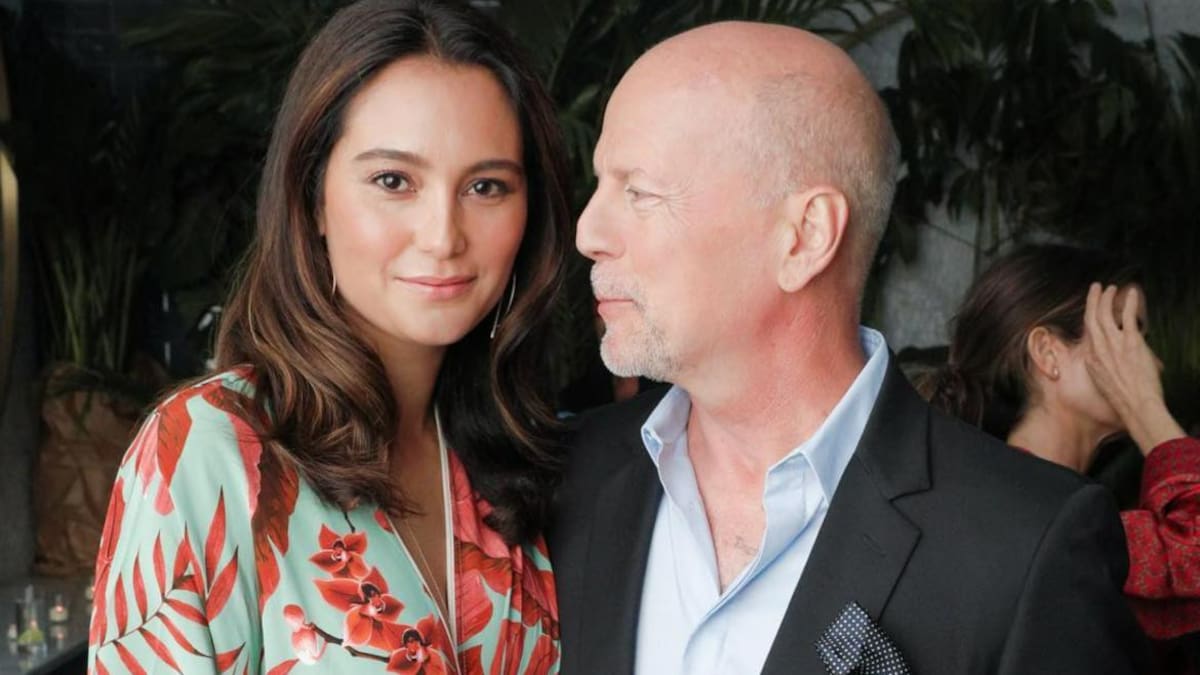 Emma Heming y Bruce Willis. Foto: Instagram/emmahemingwillis