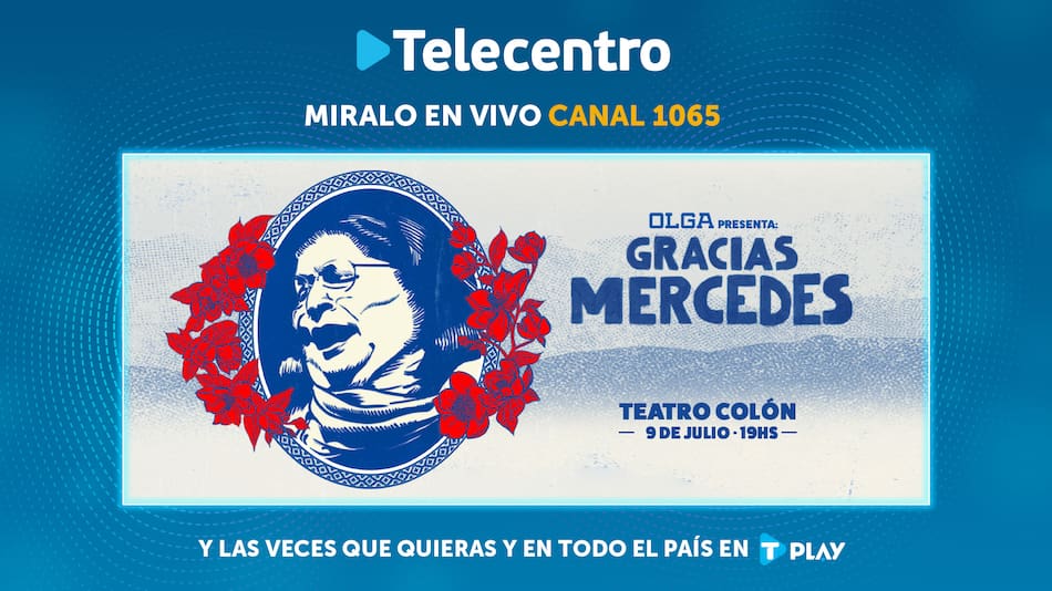 Telecentro transmitirá el "Gracias Mercedes" de Olga.
