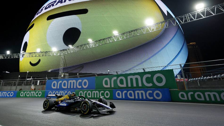 Franco Colapinto en el Gran Premio de Las Vegas.