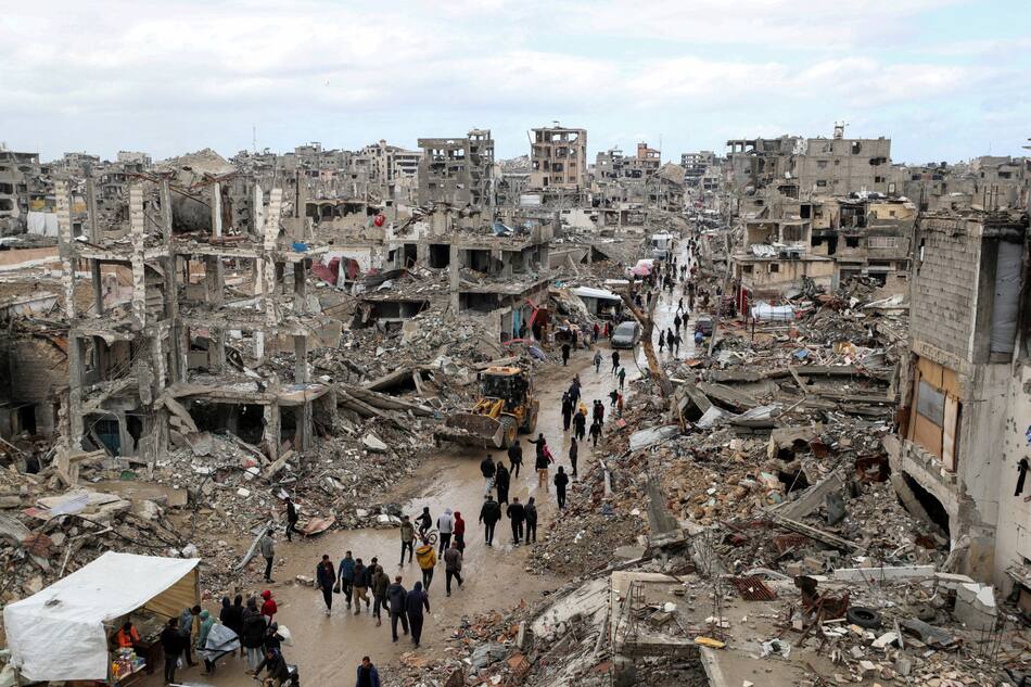 Miles de personas perdieron sus hogares en la Franja de Gaza. Foto: Reuters/Dawoud Abu Alkas.