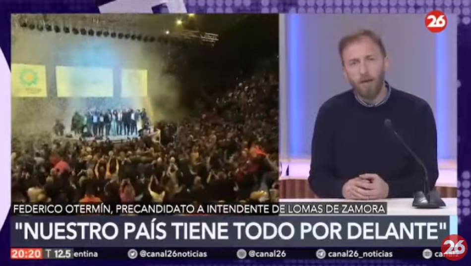 Federico Ortemín, precandidato a intendente de Lomas de Zamora. Foto: captura de pantalla