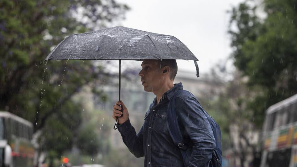 Lluvias en Buenos Aires. Foto: NA/Damián Dopacio.