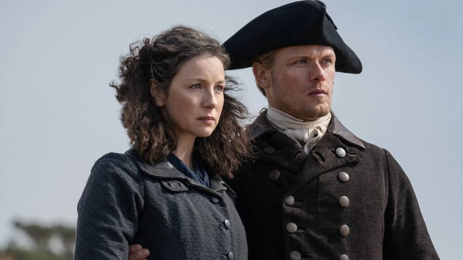 Claire y Jamie. Foto: Starz