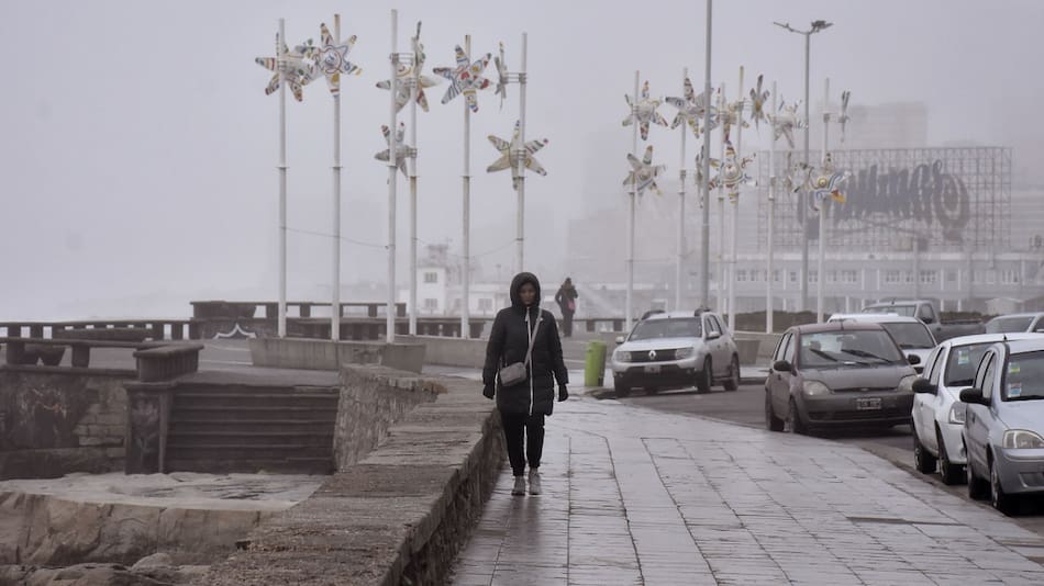 Lluvias en Mar del Plata. Foto: NA.