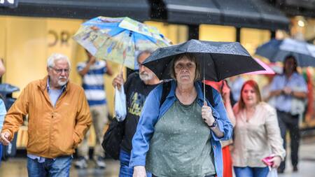 Lluvias en Buenos Aires. Foto: NA.
