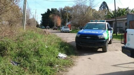 Lugar donde encontraron al gendarme asesinado, Moreno
