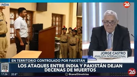 Jorge Castro sobre el ataque de India sobre Pakistán. Foto: Captura de video.