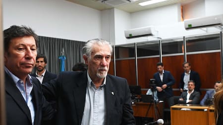 Federico Storani en el juicio por la muerte de su hijo. Foto: Telam.