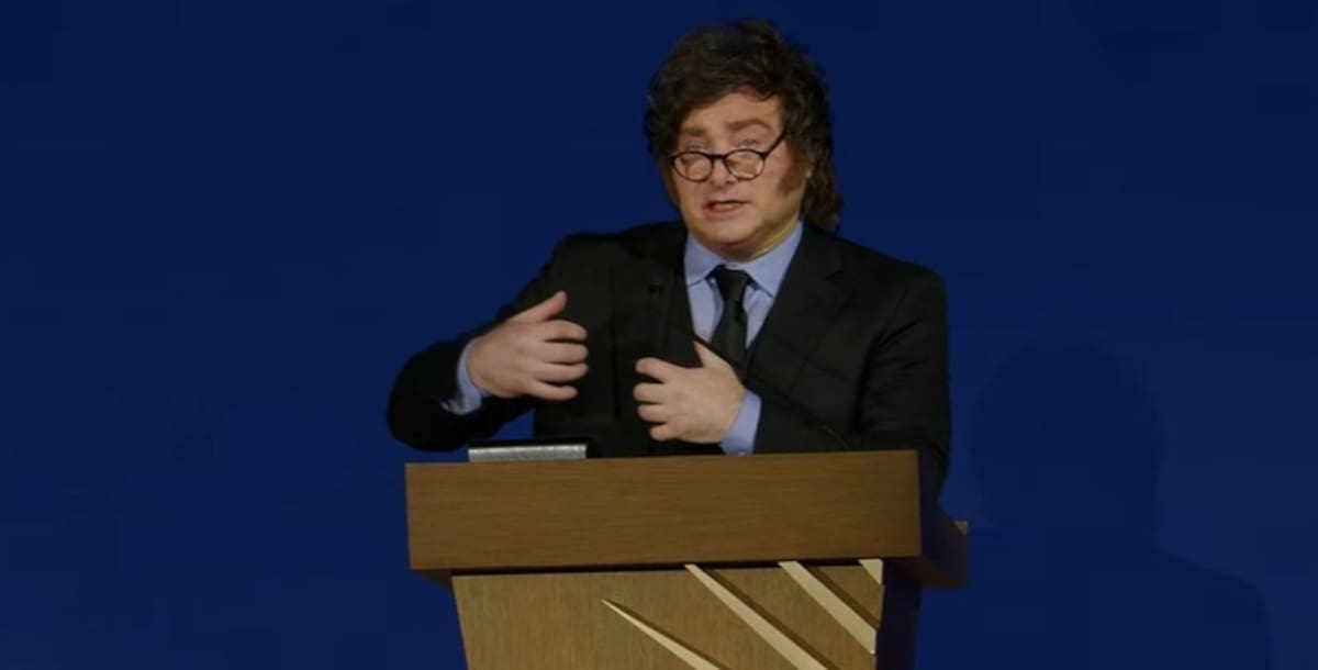 Javier Milei en la Cámara de Comercio de Estados Unidos