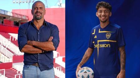 Sebastián Verón y Cristian Medina. Fotos: NA