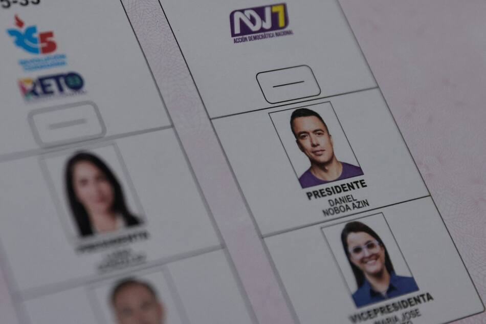 Daniel Noboa, elecciones en Ecuador. Foto: Reuters/Karen Toro