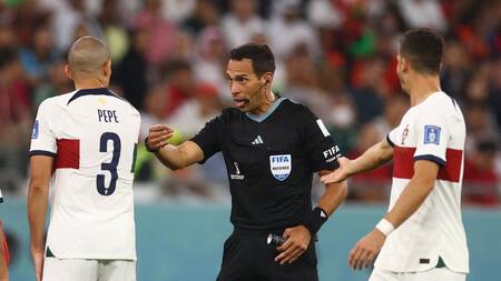 Facundo Tello en el Mundial de Qatar. Foto: REUTERS.
