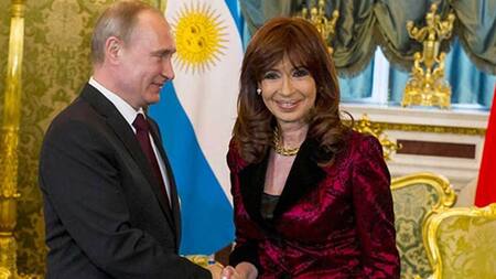 Vladimir Putin y Cristina Kirchner, Foto NA