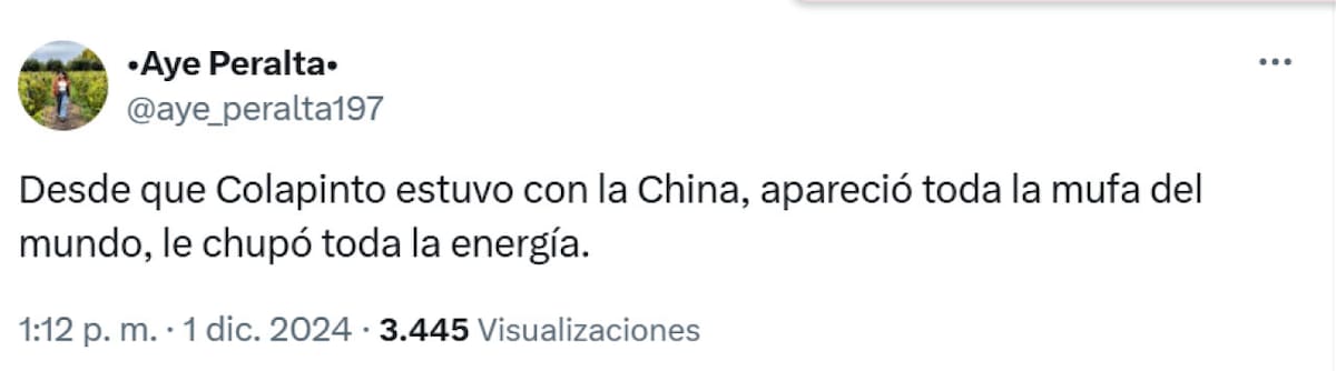 Las repercusiones en redes tras el choque de Colapinto. Foto: X.