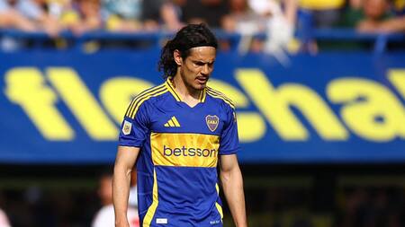 Edinson Cavani, Boca vs River. Foto: Reuters