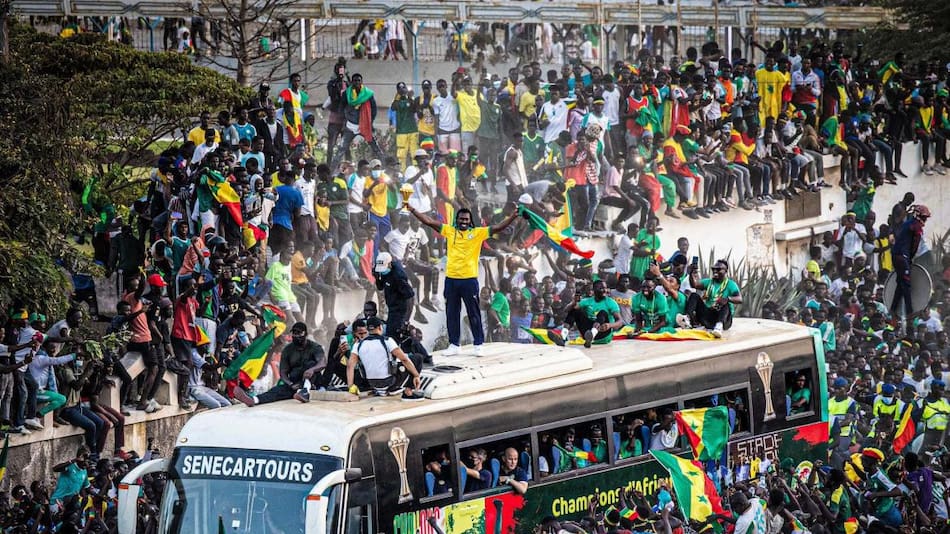 Recibimiento de Senegal tras Copa África, Reuters