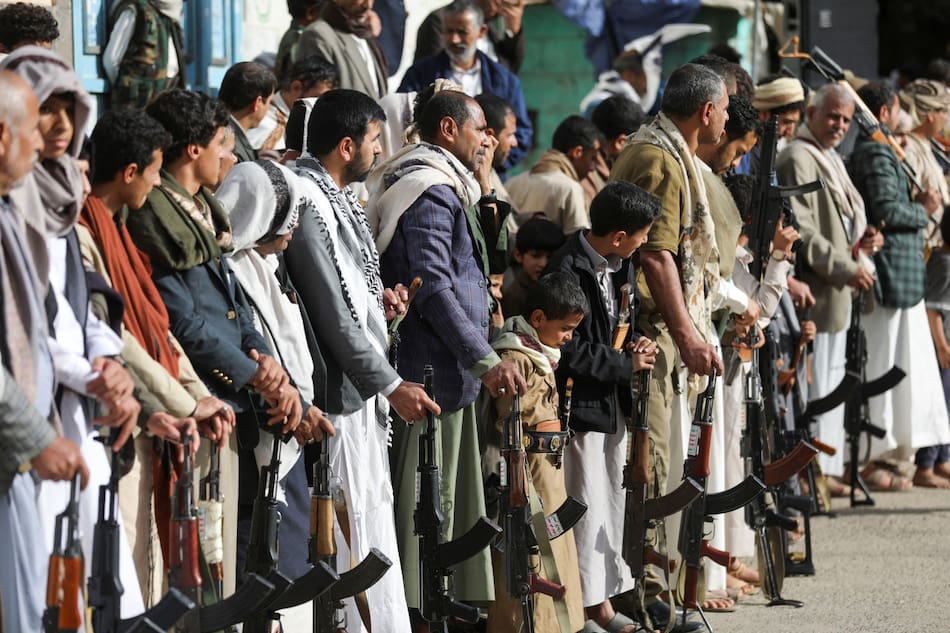 Hutíes de Yemen. Foto: Reuters (Khaled Abdullah)