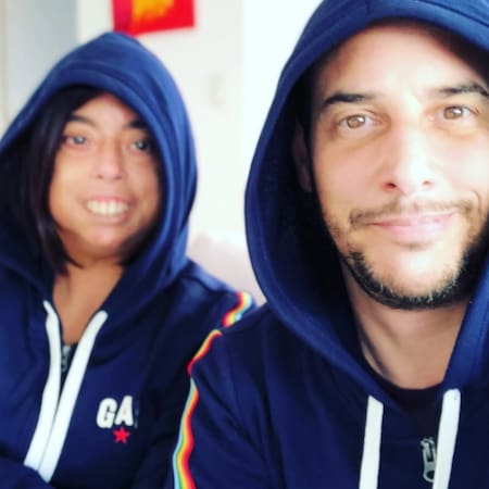 Meche Portillo junto a Rodrigo Lussich.