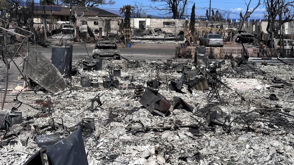Incendios en Hawái. Foto: EFE.