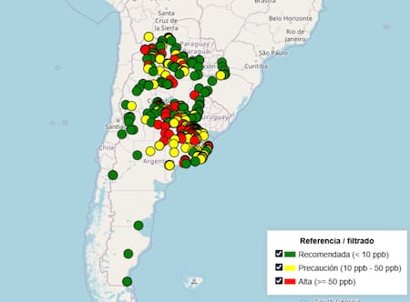 Mapa de arsénico. Foto ITBA