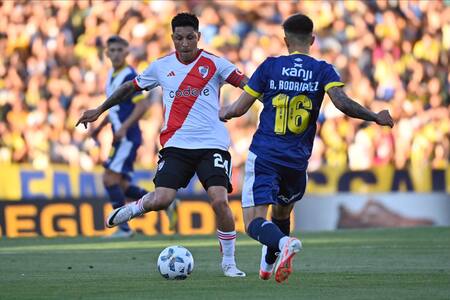 Enzo Pérez; Rosario Central vs. River Plate. Foto: X @RiverPlate.