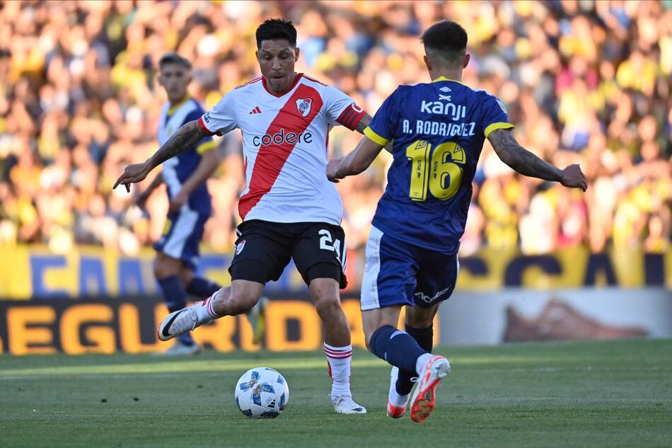 Enzo Pérez; Rosario Central vs. River Plate. Foto: X @RiverPlate.