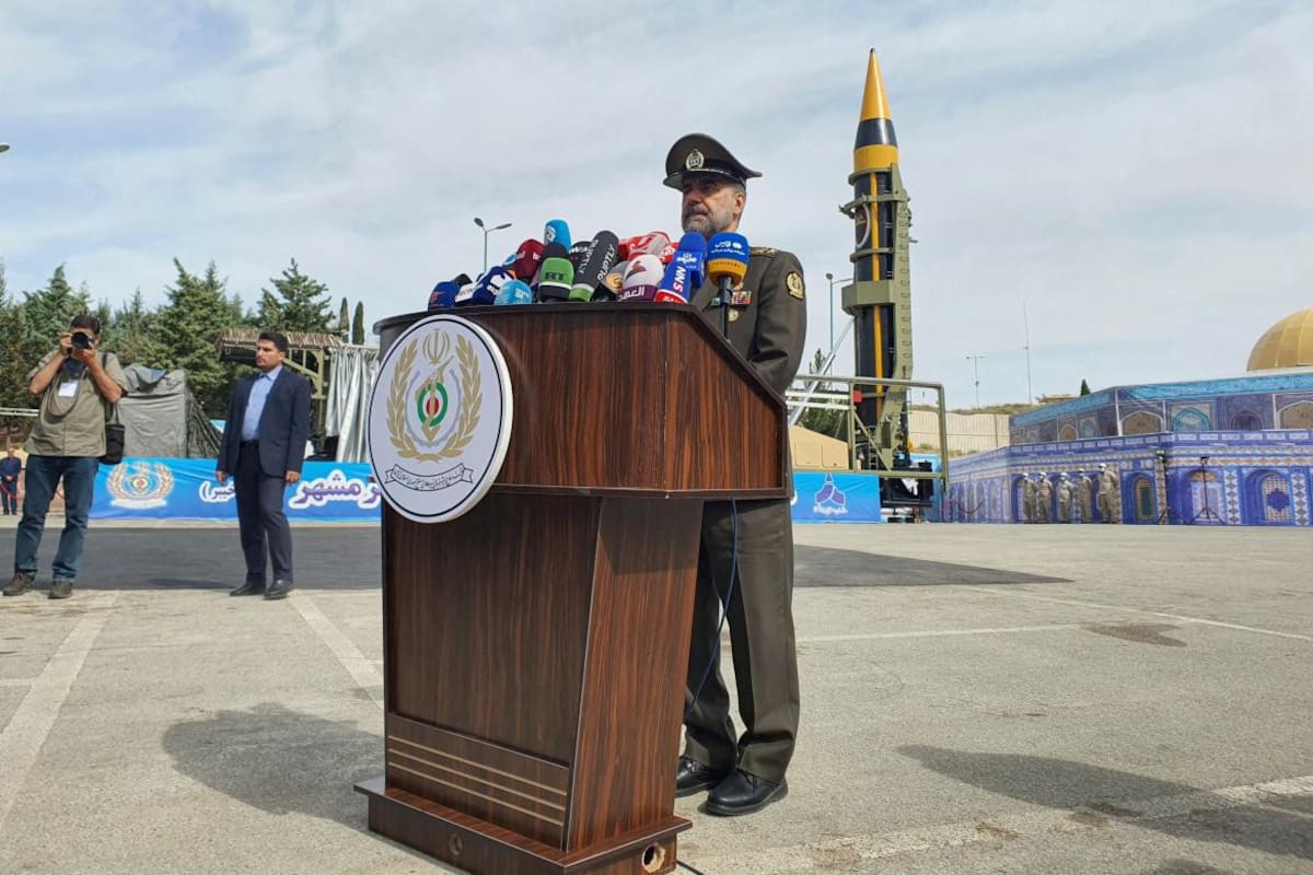 Presentación de Irán de su nuevo misil balístico. Foto: REUTERS.