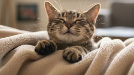 El curioso gesto de los gatos al amasar mantas tiene una explicación científica.