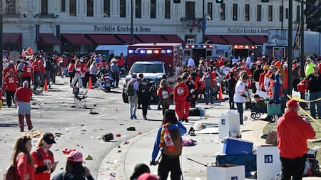 Incidentes en la celebración de los Chiefs. Foto: Reuters