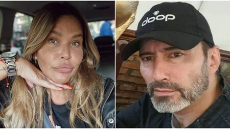 Nazarena Vélez y Daniel Agostini. Fotos: Instagram.