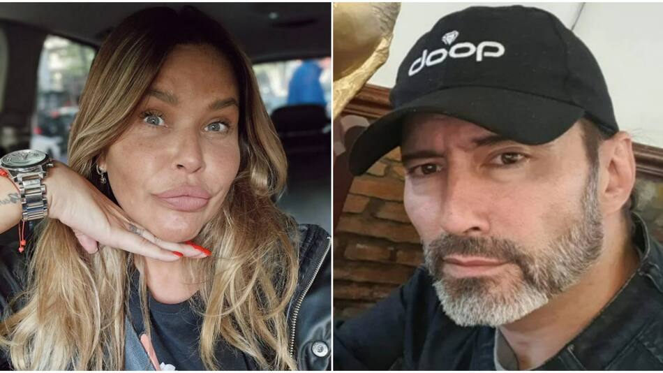 Nazarena Vélez y Daniel Agostini. Fotos: Instagram.