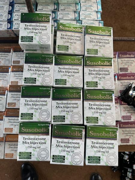 Aduana descubrió anabólicos valuados en $20 millones en combis que ingresaban al país desde Paraguay. Foto: Aduana.
