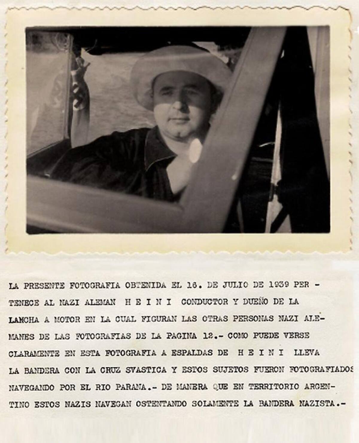 Heini, el lanchero nazi del Río Paraná