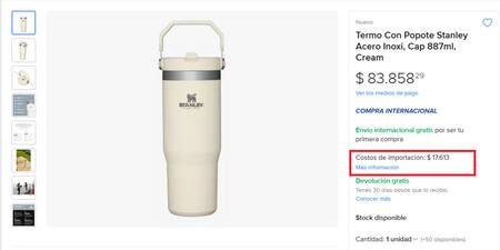 Mercado libre permite comprar en Estados Unidos desde Argentina. Foto captura Canal26.com