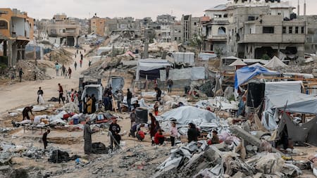 Ataque en Khan Younis, Gaza. Foto: Reuters (Hatem Khaled)