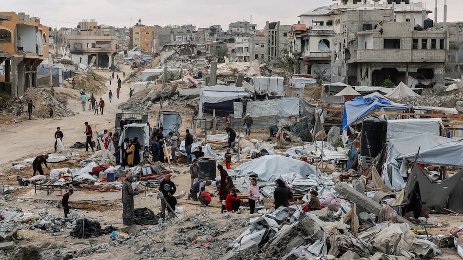 Ataque en Khan Younis, Gaza. Foto: Reuters (Hatem Khaled)